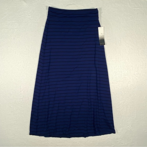 Kensie Dresses & Skirts - NWT Kensie Women's  Skirt  Blue/ Black Stripe‎  size Small Boho Hippie Spring